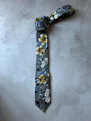 Frangipani skinny tie