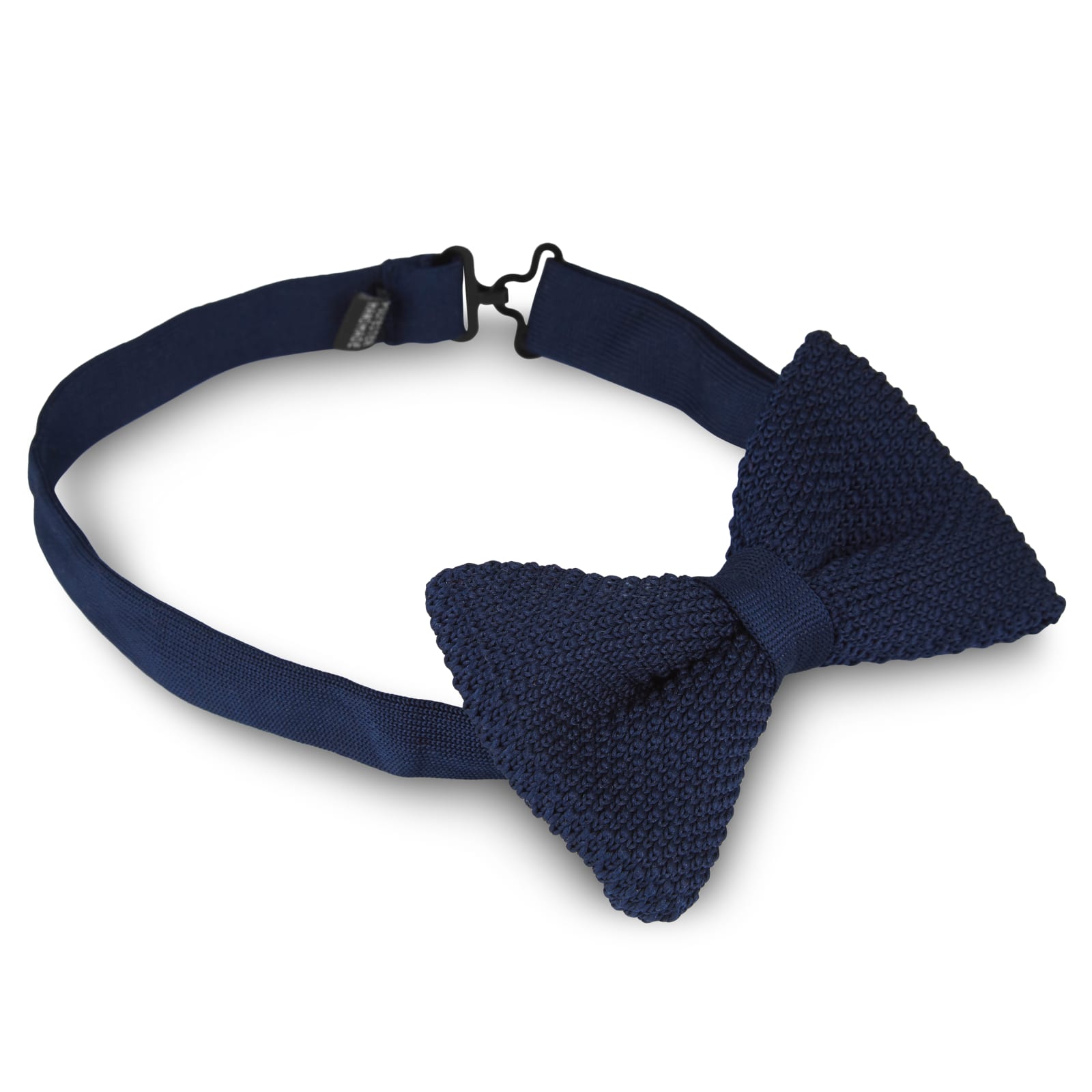 NAVY BLUE KNITTED BOW TIES