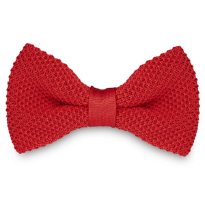 RED KNITTED BOW TIES