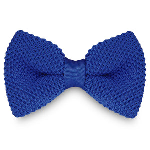 BLUE KNITTED BOW TIES