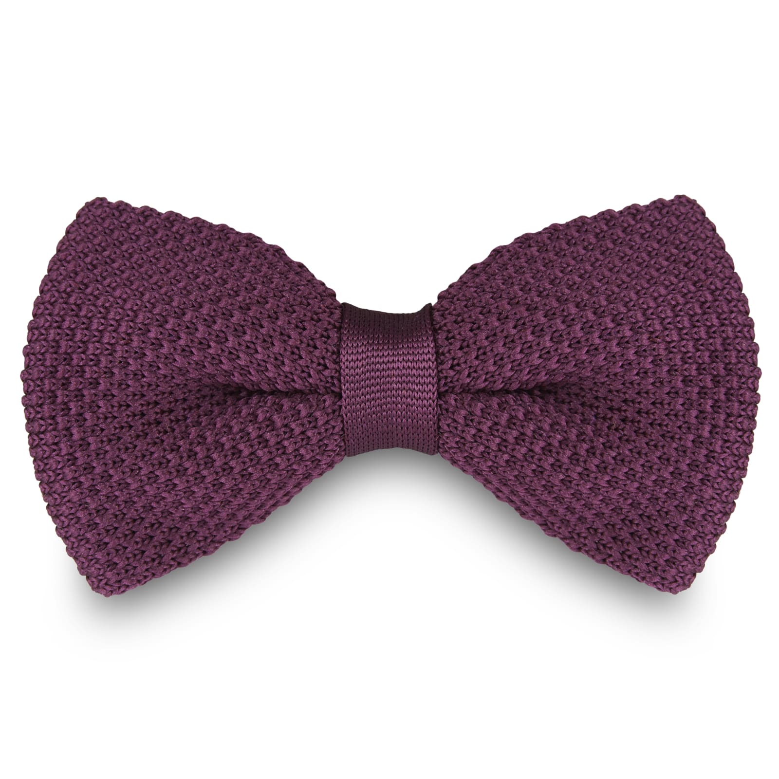 KNITTED PURPLE BOW TIES