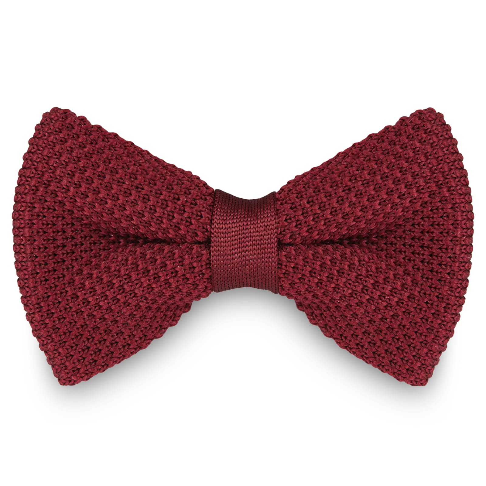 MAROON KNITTED BOW TIES