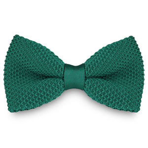 KNITTED FORREST GREEN BOW TIES