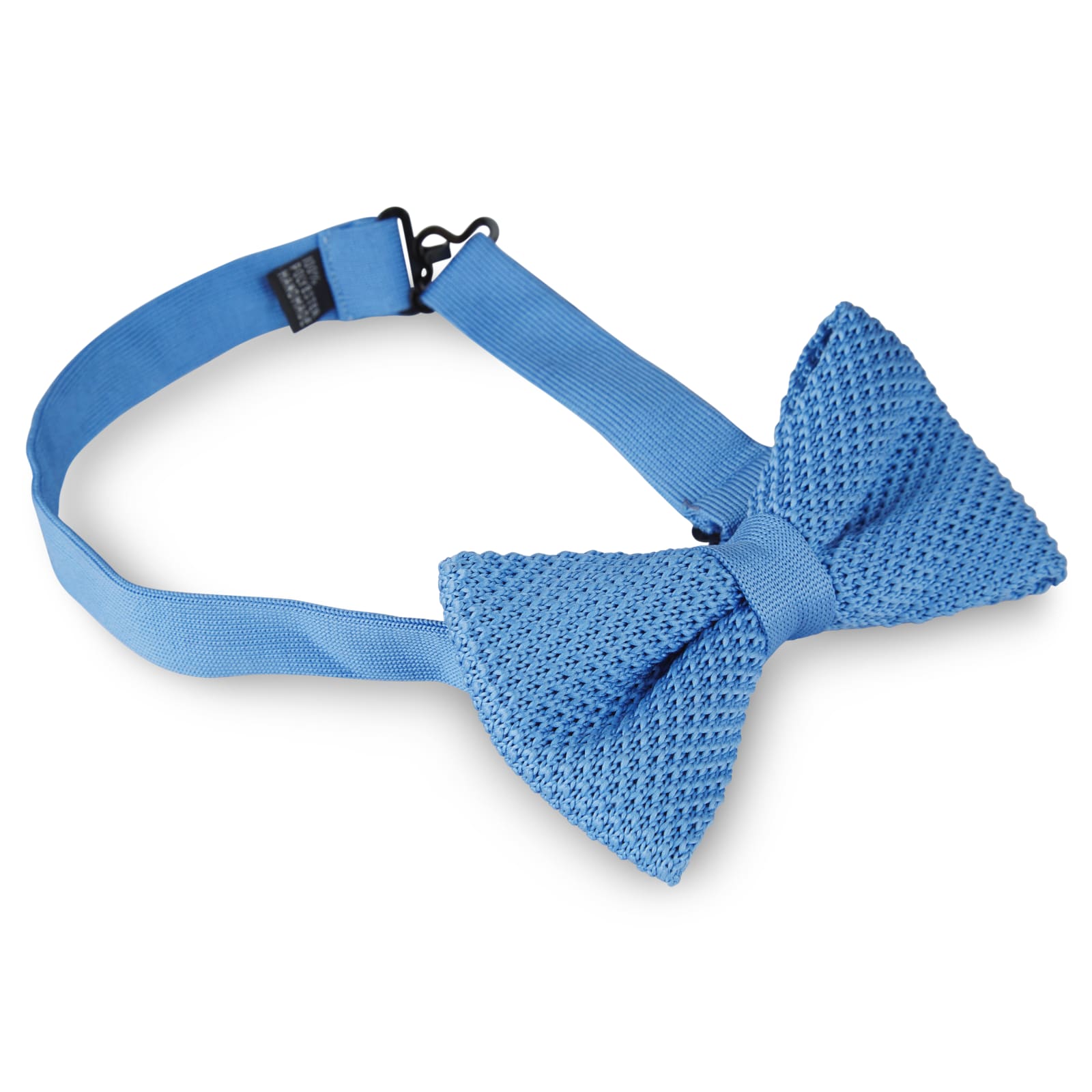LIGHT BLUE KNITTED BOW TIES