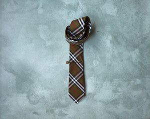 ARMY STRIPED WOOL TIE