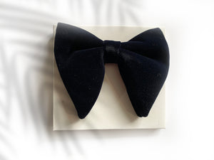 VELVET BLACK BOW TIE