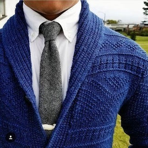 WINTER CHARCOAL WOOL TIE