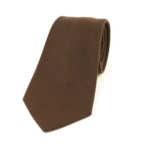RUSTIC BROWN WOOL TIE